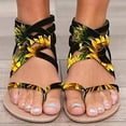 thumbnail image 2 of Clearance VerPetridure Women's Gladiator Sandals Summer Flat Thong Cross Strappy Sandals Trendy Roman Shoes with Zipper, 2 of 4