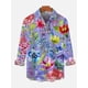thumbnail image 3 of Camisa de hombre con estampado 3D de pintura al óleo, estampado floral colorido, camisas de manga larga, ropa de calle con botones, diseñador de moda, informal, 3 of 5