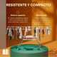 thumbnail image 2 of Tendedero Plegable para Ropa de Acero Inoxidable con 20 Secciones para Pantalones, Playeras, Toallas y Ropa Interior. Colgador de Ropa Ajustable. Tendedero Retractil. Drying Rack, 2 of 7