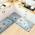 thumbnail image 2 of 2 Pcs Farmhouse Kitchen Rugs, Daisy Kitchen Mats for Floor, Waterproof Kitchen Rugs Non Slip, Cushioned Kitchen Rugs and Mats Anti Fatigue for Floor Laundry Office,17"x 29"+17"x 47", 2 of 6