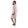 thumbnail image 3 of Casual Nights Women's Long Sleeve Zip Up Front Short Fleece Robe, 3 of 3
