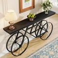 thumbnail image 5 of Tribesigns 70.9-Inch Extra Long Console Table, Narrow Sofa Table with Bicycle Metal Base, Modern Industrial Entryway Table Behind Couch Table for Living Room, Hallway, Entrance, Foyer, 5 of 7