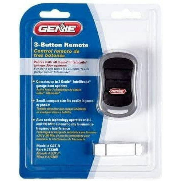 Genie Intellicode 2 G3T-R 3-Button Garage Door Remote - Multicolor - 1 Piece