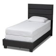 thumbnail image 1 of Baxton Studio Ansa Twin Size Dark Gray Fabric Upholstered Bed, 1 of 8