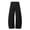 A-Black, variant on Mens Wide Leg Pants Oversized Barrel Pant Oversized Straight Bottoms Big and Tall Seamed Casual Clothes 2XL
