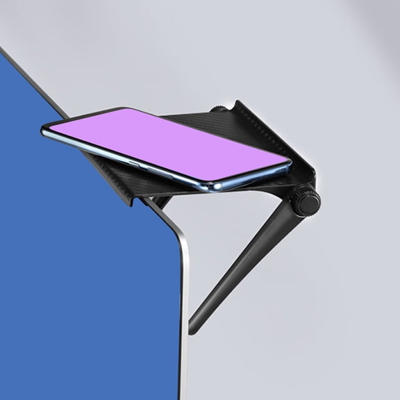 Amosfun 3Pcs TV Top Rack Shelf Plastic Storage Shelf for Home Use Black