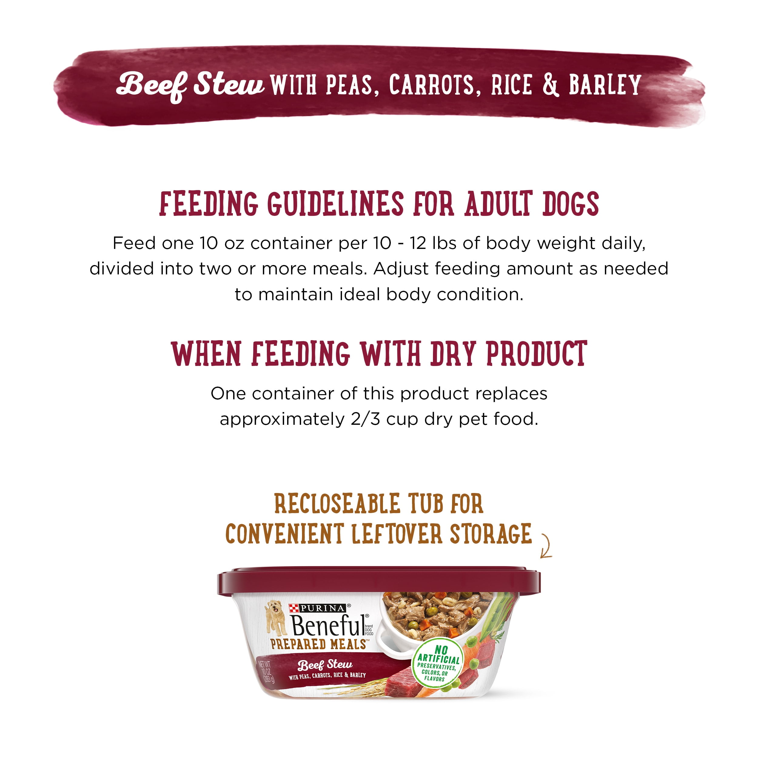 Purina Beneful Wet Dog Food High Protein Prepared Meals Soft Beef