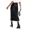 BETTER BE Time Slipped Away Satin Midi Skirt