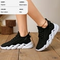 thumbnail image 4 of CHICVOMEY Breathable Sneakers for Women Running Shoes Lace Up Sneakers Non-Slip Blade Sole Comfortable Sneakers Casual Walking Shoes, 4 of 9