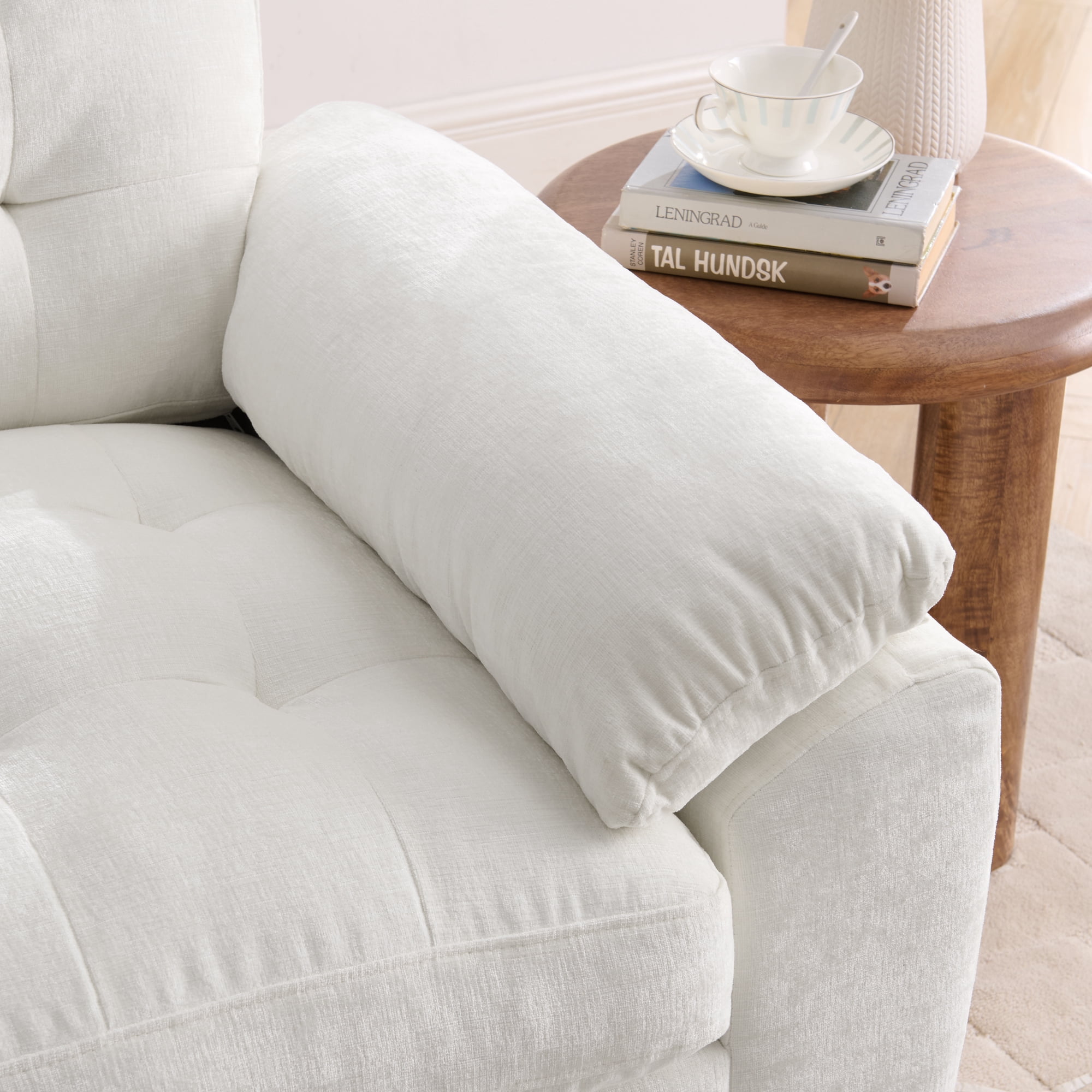 Recliner Loveseat with Adjustable Backrest, Cup Holders, USB Charging Port, Phone Stand and Storage Ottoman