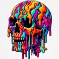 thumbnail image 2 of CafePress - Vibrant Psychedelic Skull - Men's Novelty Boxer Shorts, 2 of 3