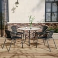 UDPATIO Rattan Patio Dining Chairs Set of 4, Wicker Stackable Outdoor