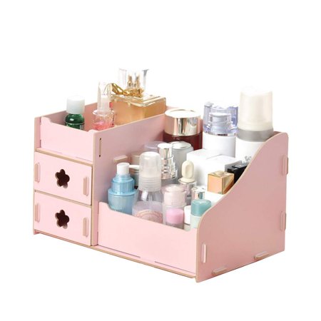 Best Choice Wooden Desktop Storage Box Multi-functional Office Supplies Organizer Adorable Cosmetic Case