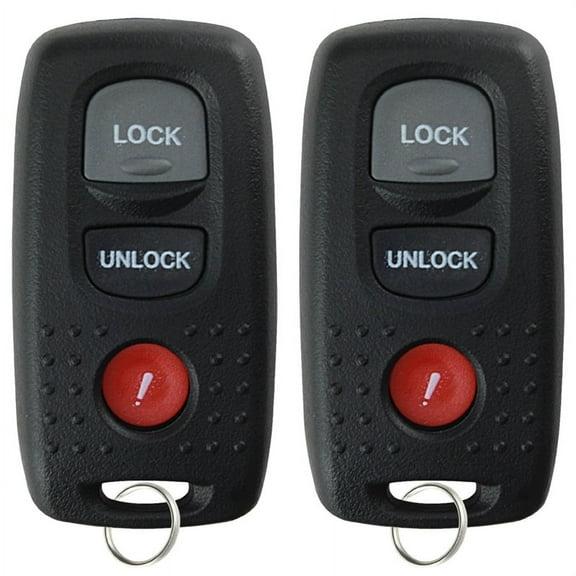 2 PACK KeylessOption Keyless Entry Remote Control Car Key Fob Clicker E4EG8D-320A-A for 2000-2001 Mazda MPV