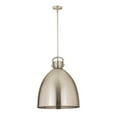 thumbnail image 4 of Innovations Lighting  Newton Metal Bell - 1 Light 18" Stem Hung Pendant Brushed Brass, 4 of 5