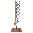 thumbnail image 2 of vidaXL Wine Rack for 6 Bottles 35x35x100 cm Solid Teak Wood, 2 of 4