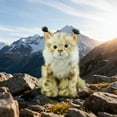 thumbnail image 5 of Realistic Stuffed Animal Plush Toy Real Lifelike Wild Cat Doll with Soft Material for 3-5 Years Gift Collection and Cuddle Companion, 5 of 6