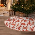 thumbnail image 5 of Xecao Sea Creatures Pattern Christmas Tree Skirt Round Xmas Tree Mat Base Cover for Holiday Home Decorations-30", 5 of 6