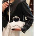 thumbnail image 2 of Small Silver Bag Crossbody Bags Satchels Y2K Evening Bags Handbag for Women Hobo Bags Shoulder Bags Tote Bag for Women 2024, 2 of 9