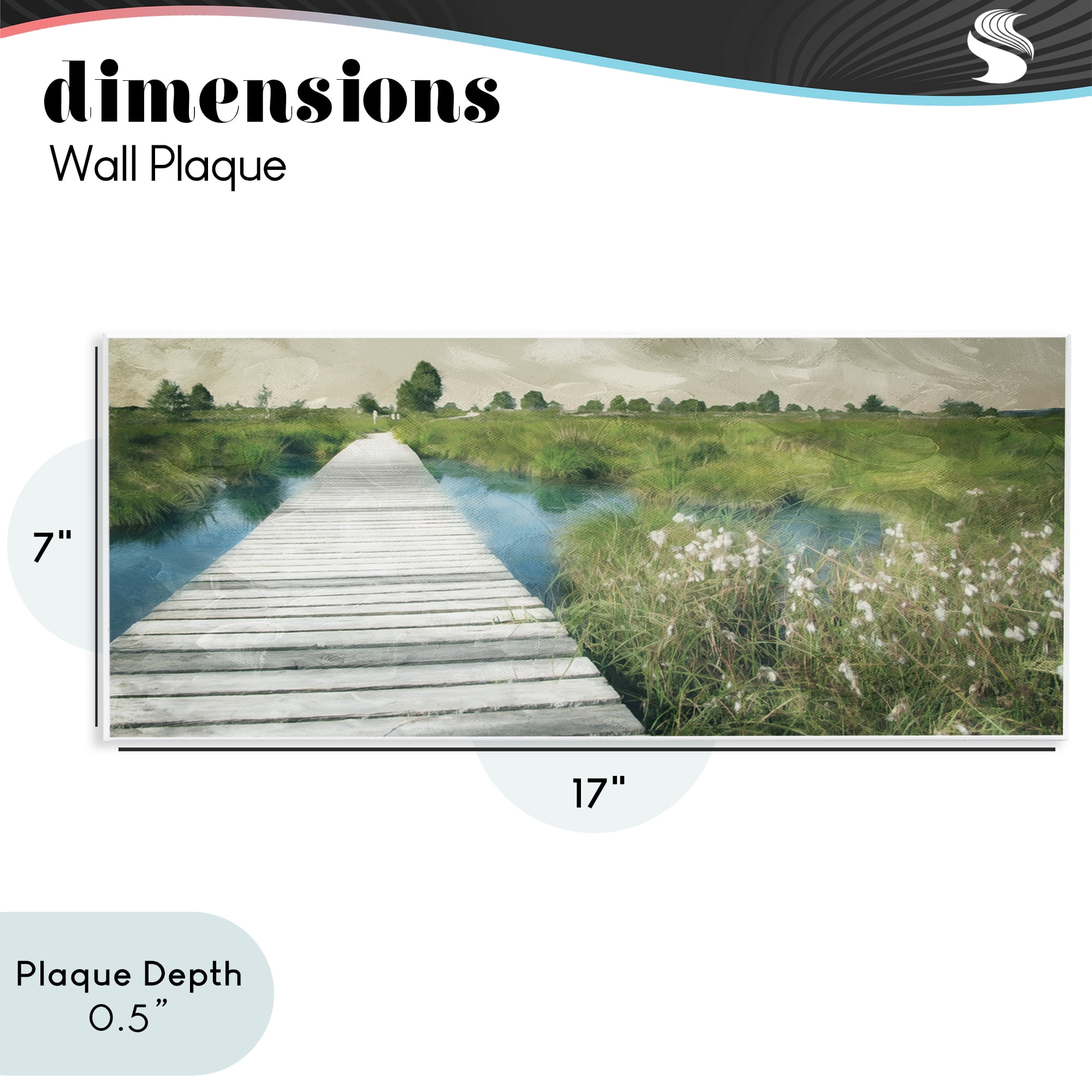 Stupell Industries Walkway On The Marsh Wall Plaque Art, design by Milli Villa