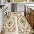 thumbnail image 6 of Kitchen Rugs Sets of 3 Non Slip Washable Kitchen Mats for Floor, Waterproof Kitchen Runner Rug, Floor Mat Carpet for Entryway, Laundry, Sink, Hallway, Bathroom, 6 of 12