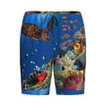 thumbnail image 4 of Fotbe Colorful Coral Reef Pajama Shorts for Men, Men's Pajama Bottoms, Sleepwear,Short Pajama Pants-XX-Large, 4 of 9