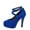 Blue, variant on Women's Fashion High Heels Pointed Toe Chunky Heel Buckle Strap Dress Shoes For Ladies Comfortable Elegant Party