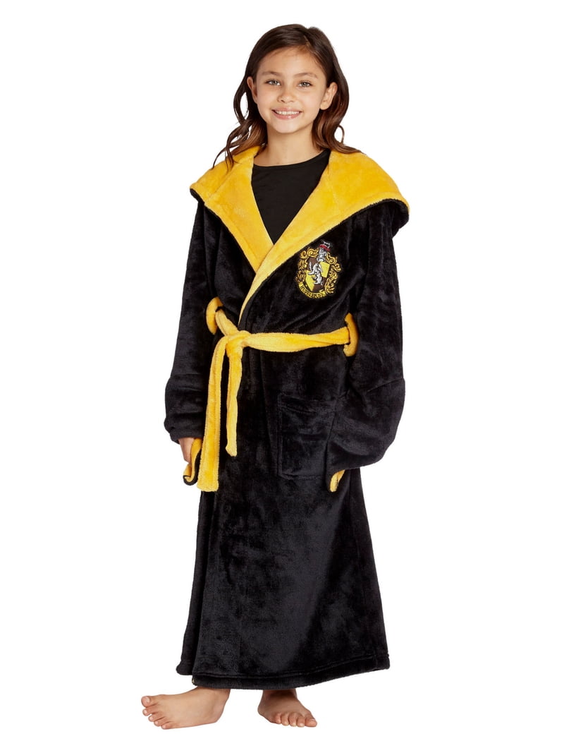 Harry Potter Girls' Hogwarts Houses Fleece Hooded Robe All Houses