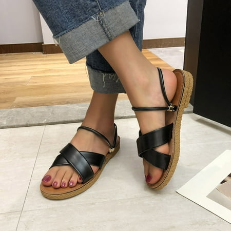 

Women Fashion Spring And Summer Flat Beach Shoes Sandals