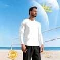 thumbnail image 2 of SYMOID Womens Long Sleeve Sun Shirt UPF 50+ Quick Dry Rashguard UV Protection Tee Breathable Lightweight for Hiking Fishing Beach Boating Summer Outdoor Activities White,Size 2XL, 2 of 9