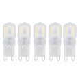 thumbnail image 1 of Ampoule LED G9, Coque PC 5 Pcs Ampoules G9 Blanches 14 LEDs pour Chambre, 1 of 8