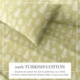 thumbnail image 3 of Linery & Co.  Winter Turkish Cotton Double-Brushed Flannel Bed Sheet Set Winter Forest - Sage/Red Twin Flannel Graphic Print Cabin & Lodge, Casual, 3 of 5