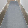 thumbnail image 2 of Sweet Home Stores Machine Washable Non-Slip Rubberback Solid 3x10 Runner Rug, 2'7" x 9'10", Gray, 2 of 14