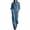 Blue, variant on Women's Long Sleeve Cargo Jumpsuit Casual Overalls with Pocket | Turn-Down Collar,Button Down,Comfort Fabric,One Piece Long Pant Jumpsuit Romper,Utility Work Suit QURATI