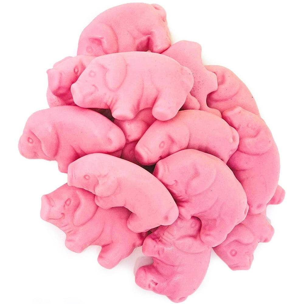 Gustaf's Pink Gummy Pigs raspberry flavored candy bulk 3 pounds