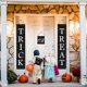 thumbnail image 3 of Pancarta de Halloween de truco o trato para exteriores, letrero colgante de Halloween para la puerta principal, decoraciones de Halloween, 3 of 5