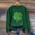 thumbnail image 5 of Charella Sweatshirts for Women St Patricks Day Decorations Long Sleeve Crewneck Tops 2024 Trendy T-shirt,Green,S, 5 of 5