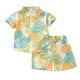 thumbnail image 1 of Odeerbi 1-8 Años Conjunto de Verano Para Niños de Hawaianos Camiseta de Manga Corta de Algodón Con Estampado Tropical Conjunto de Dos Piezas de Gráficos, 1 of 3
