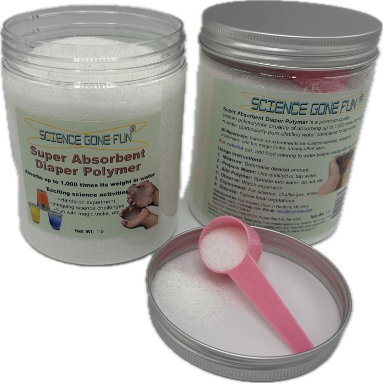 Science Gong Fun® Super Absorbent Sodium Polyacrylate Powder Purd Stem キット