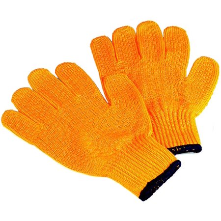 Tsunami Unisex Heavy Duty Cotton Fishing Gloves Orange Large
