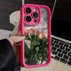 thumbnail image 3 of Funda de silicona con pintura al óleo para iPhone, carcasa con flor rosa blanca para iPhone 11, 12, 13, 14, 15 Pro Max, XS, X, XR, 78 Plus, SE 2020, 3 of 5