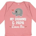 thumbnail image 4 of Inktastic Grammy and Papa Love Me Grandchild Boys or Girls Long Sleeve Baby Bodysuit, 4 of 5