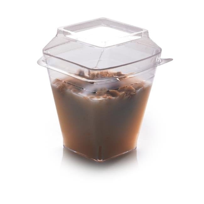 Clear Square 2 Oz. Shot Glass Lid