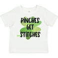 thumbnail image 3 of Inktastic St. Patrick's Day Pinches Get Stitches Shamrocks Boys or Girls Toddler T-Shirt, 3 of 5
