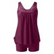 thumbnail image 5 of Augper Women Conservative Print Strappy Back Set Two Piece Swimsuits Swimdress, 5 of 7