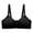 Black, variant on Lace Nursing Bra Women Convertible Bra Feature V-Neck Wire-Free Bra Style W-1704 Black XL