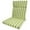 Green, variant on Waterproof Outdoor Chair Cushion, 18"x42" UV-Resistant Patio Seat & Back Cushion