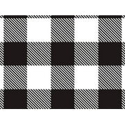 12 Pack, Buffalo Plaid Black Tissue Paper 20 x 30", Soft Fold Sheets for DIY, Gift Wrapping, Birthday Parties and Events, Made In USA
