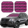 thumbnail image 1 of Fotbe Snowflakes And Christmas Juego de 2 Piezas de Parasoles para Parabrisas | Bloqueador Solar para Auto | Accesorios Plegables para Protección Solar Interior-Medium, 1 of 6