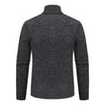 thumbnail image 4 of Tiweut Men's Sweaters Jackets Sweater Stand Collar Long Sleeve Winter Fashion Business Man Tops Black,M, 4 of 5